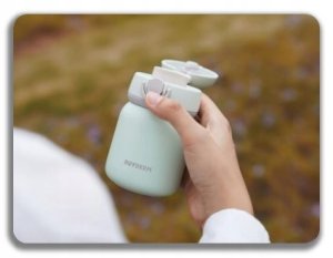 BUYDEEM Termos ze stali nierdzewnej 200ml, model TAN200, kolor Cozy Greenish 8