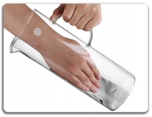 BUYDEEM Szklany Dzbanek z silikonową pokrywką 1200ml, model CD2003 9