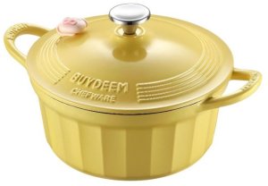 Mellow Yellow BUYDEEM Emaliowane naczynie żeliwne 3,9L, model CP551, kolor 2