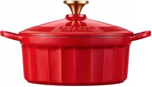 BUYDEEM Emaliowane naczynie żeliwne 2,9L, model CP521, kolor Koi Red 1