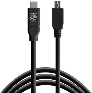 Tether Tools USB-C zu 2.0 Mini B 5-Pin 4,60m schwarz 1