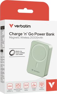 Powerbank Verbatim Essential Power Bank magn.wirel. 20000mAh zielony 32224 8