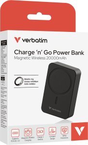 Verbatim Essential Power Bank magn.wirel. 20000mAh schw. 32223 3