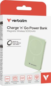 Verbatim Essential Power Bank magn.wirel. 5000mAh grün.  32226 3