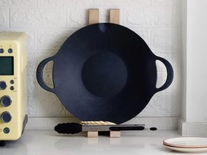 BUYDEEM Aluminiowa taca do grilowania i smażenia 36 cm, model CP101, kolor Black 1