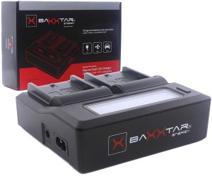 Baxxtar Pro Ladegerät LCD Dual für NP-F550/F930 1