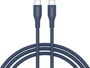 CANYON Kabel CC60SC10 C-C 60W 1m Silikonowy Granatowy 1