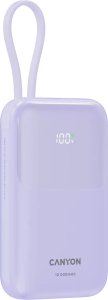 CANYON power bank OnPower 101 z kablem 10000 mAh PD22.5W Fioletowy 5