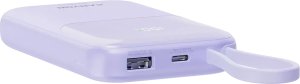 CANYON power bank OnPower 101 z kablem 10000 mAh PD22.5W Fioletowy 7