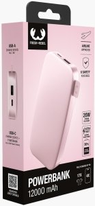 FRESH 'N REBEL 12000 MAH USB-C PD 20W PASTEL PINK 11