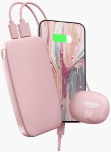 FRESH 'N REBEL 12000 MAH USB-C PD 20W PASTEL PINK 10