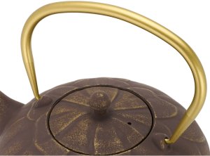 Bredemeijer Teekanne Kunming 1,3l Gusseisen aubergine  153051 2