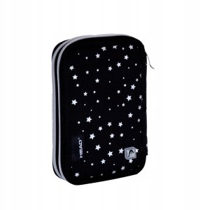 Piórnik podwójny bez wyposażenia Head Glitter Effect Silver Dream AC2 3