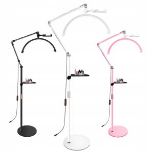 Lampa Led Kosmetyczna Bezcieniowa Wysoka Moon Do Makijażu Paznokci Rzęs 24w / Gx490 / Biały 11