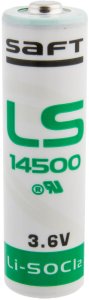 Bateria litowa, specjalny, LS14500, 3.6V, Saft, SPSAF-14500-2600 1