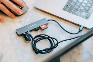 Hub USB Verbatim Multi Port Essentials USB-C PD, USB-C, 2xUSB-A 3.0, HDMI, SD/microSD 3