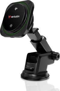 Verbatim - uchwyt do telefonu do samochodu, z �adowark� indukcyjn�, technologi Qi, czarna 1