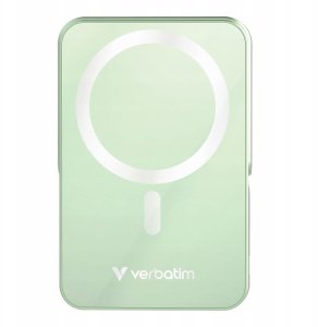Verbatim, powerbank z �adowaniem bezprzewodowym, 5V, �adowanie telefonu, 32259, 10 000mAh, Mocowanie magnetyczne, zielona 7