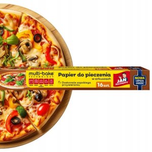 JAN NIEZBĘDNY Papier do pieczenia w arkuszach Multi-Bake Technology - 16 sztuk 4
