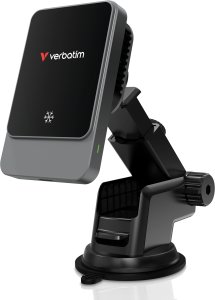 Verbatim - uchwyt do telefonu do samochodu, z �adowark� indukcyjn�, technologi Qi, czarna 1