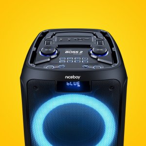 Głośnik Karaoke Przenośny z Mikrofonem Niceboy Głośnik PARTY Boss 2 200W 3