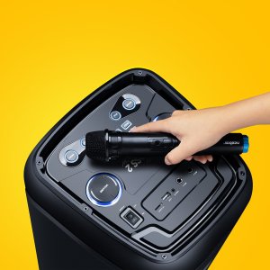 Głośnik Karaoke Przenośny z Mikrofonem Niceboy Głośnik PARTY Boss 2 200W 4