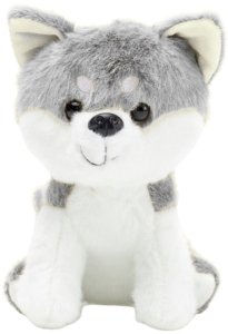Pluszowa Maskotka Przytulanka Wilk Biało Szary 20cm 1