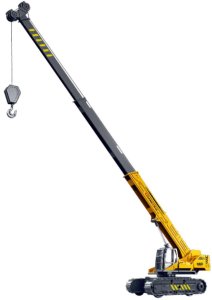 Dźwig Gąsienicowy Wysuwany Obracana Kabina 360° Żółty 3