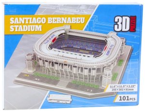 LeanToys Puzzle 3D Stadion Piłkarski Santaigo Bernabeu Real Madryt 101el 3