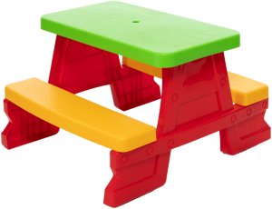 Zestaw Stolik Ogrodowy z Ławeczkami Dla Dzieci Dorex Czerwony 1