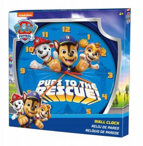 Kids Euroswan Zegar Ścienny Na Ścianę Duży 25cm Dla Dziecka Dzieci Psy Patrol / Paw20002 2