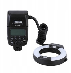 Lampa Błyskowa Led Ttl Do Makro Makrofotografii Do Nikon / Meike Mk-14ext-n 2