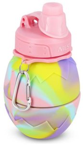 NC4102 BIDON SILIKONOWY SKŁADANY 700ML RÓŻOWY NILS 2