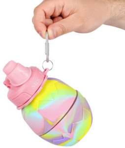 NC4102 BIDON SILIKONOWY SKŁADANY 700ML RÓŻOWY NILS 3