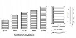 GRZEJNIK AMBR-40/140 R350 476W BIALY 4