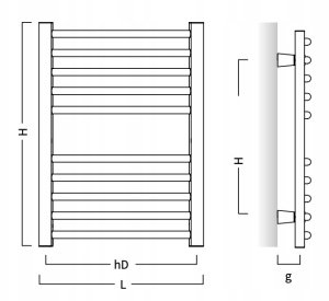 GRZEJNIK AMBR-40/140 R350 476W BIALY 6