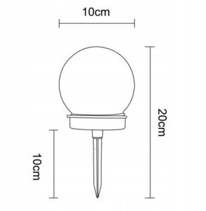 Volteno VOLTENO LAMPKA SOLARNA PLASTIK KULA 10cm STELLATO 8