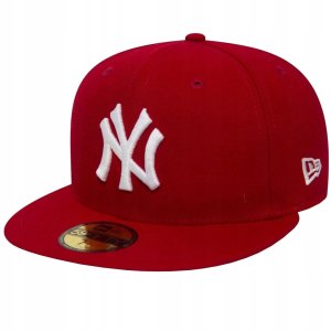 New Era New York Yankees MLB Basic Cap 10011573 Czerwone 7 1/8 6