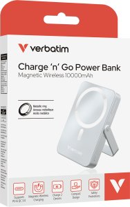 Powerbank Verbatim Charge n Go 10000mAh  z podstawką Magnetic Wireless niebieski 32266 3