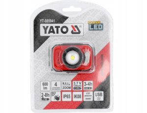 YATO LATARKA CZOŁOWA 600LM AKU CZUJNIK RUCH 2