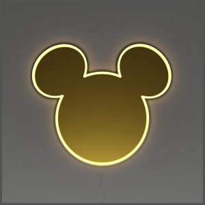 Neon Yellowpop Disney Mickey Mirror      złoty 1