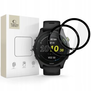 SZKŁO HYBRYDOWE TECH-PROTECT GLASS FLEX+ 2-PACK GARMIN FORERUNNER 255 / 255 MUSIC BLACK 1