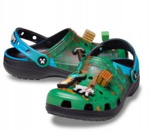 Crocs Classic Minecraft Clog Kids 210830-90H Zielone 29/30 5