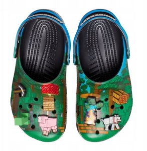 Crocs Classic Minecraft Clog Kids 210830-90H Zielone 29/30 6