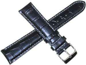 Casio Skórzany pasek do zegarka MTP-1381 czarny 20 mm . 4