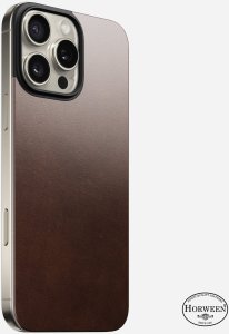 NOMAD Magnetic Horween Leather Back Brown | iPhone 16 Pro Max 1