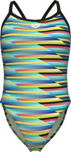 Damski Strój Kąpielowy Women's Arena Racing Stripe Swimsuit Xcr  dress blues rozmiar 42 1