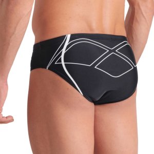 Męskie Kąpielówki Men's Arena Graphic Swim Briefs  dress blues rozmiar 80 6
