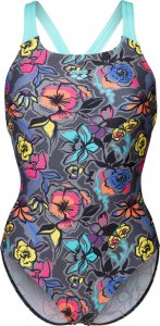 Damski Strój Kąpielowy Women's Arena Vivid Repeat Swimsuit Swim  dress blues rozmiar 38 1