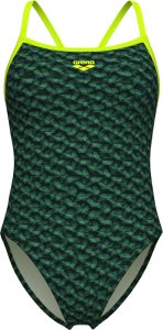 Damski Strój Kąpielowy Women's Arena Monogram Swimsuit Challeng  dress blues rozmiar 30 1
